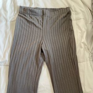 Flare ribbed pants